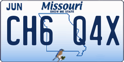 MO license plate CH6Q4X
