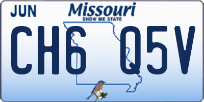 MO license plate CH6Q5V