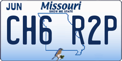 MO license plate CH6R2P