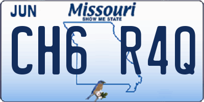 MO license plate CH6R4Q