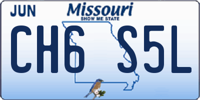 MO license plate CH6S5L