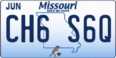 MO license plate CH6S6Q