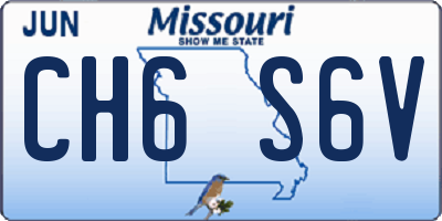 MO license plate CH6S6V