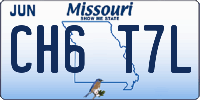 MO license plate CH6T7L