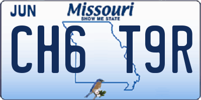 MO license plate CH6T9R