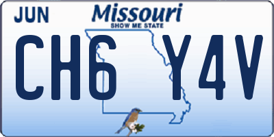 MO license plate CH6Y4V
