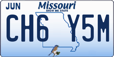 MO license plate CH6Y5M