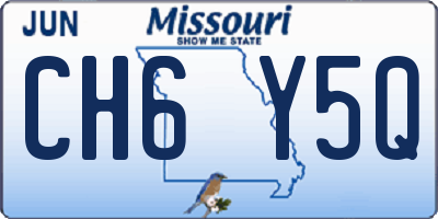 MO license plate CH6Y5Q
