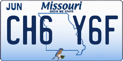 MO license plate CH6Y6F
