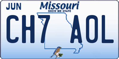 MO license plate CH7A0L