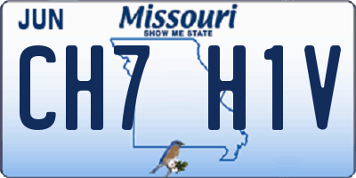 MO license plate CH7H1V