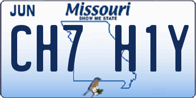 MO license plate CH7H1Y