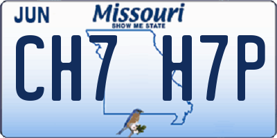 MO license plate CH7H7P