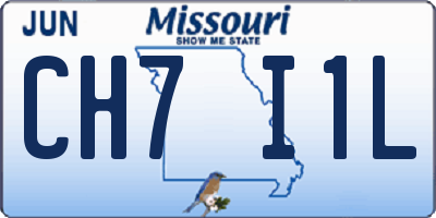 MO license plate CH7I1L