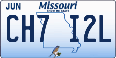 MO license plate CH7I2L
