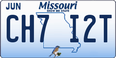 MO license plate CH7I2T