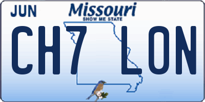 MO license plate CH7L0N