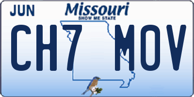 MO license plate CH7M0V
