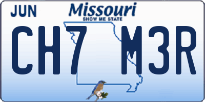 MO license plate CH7M3R