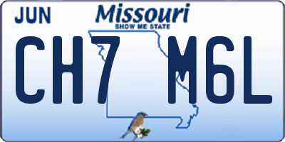 MO license plate CH7M6L