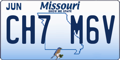 MO license plate CH7M6V