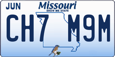 MO license plate CH7M9M