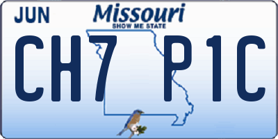 MO license plate CH7P1C