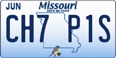 MO license plate CH7P1S