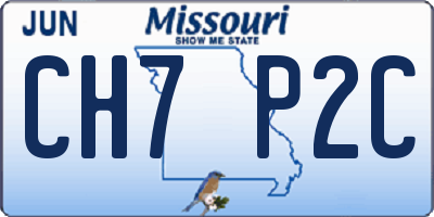 MO license plate CH7P2C