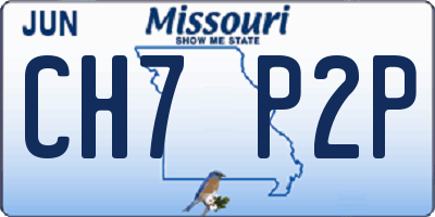 MO license plate CH7P2P