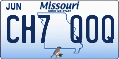 MO license plate CH7Q0Q