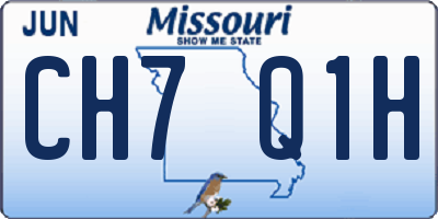 MO license plate CH7Q1H