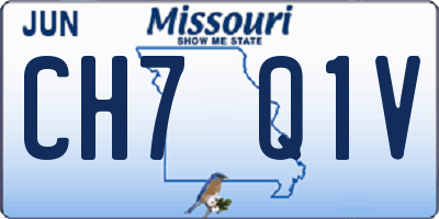 MO license plate CH7Q1V