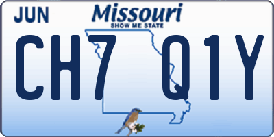 MO license plate CH7Q1Y
