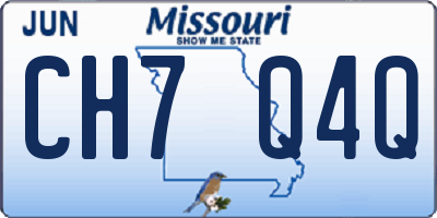 MO license plate CH7Q4Q