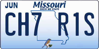 MO license plate CH7R1S