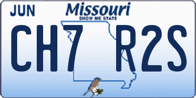 MO license plate CH7R2S