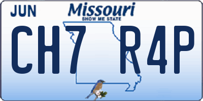 MO license plate CH7R4P