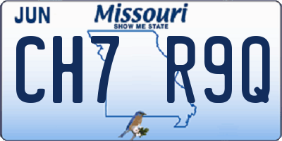 MO license plate CH7R9Q