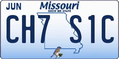 MO license plate CH7S1C