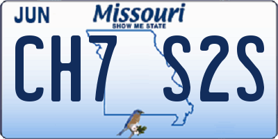 MO license plate CH7S2S