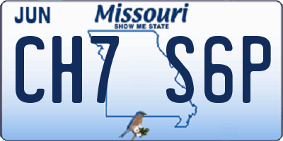 MO license plate CH7S6P