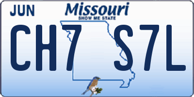 MO license plate CH7S7L