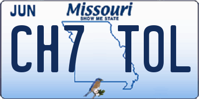 MO license plate CH7T0L