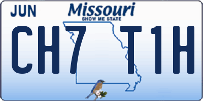 MO license plate CH7T1H