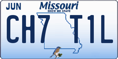 MO license plate CH7T1L