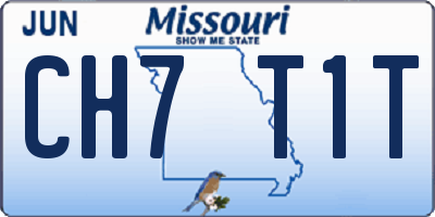 MO license plate CH7T1T