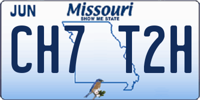 MO license plate CH7T2H