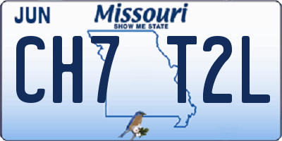 MO license plate CH7T2L