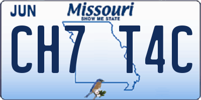 MO license plate CH7T4C